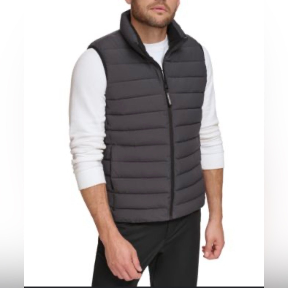 Calvin Klein Men’s Gray Puffer Vest
